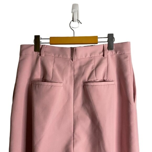 Bardot Women's Tuck Front High Waisted Trouser in Light Pink - Picture 9 of 10